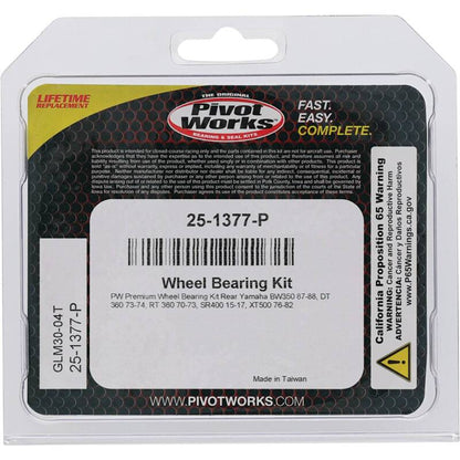 Pivot Works Yamaha Wheel Bearing Kit Premium Bearings 25-1377-P 25-1377-P Photo - Primary