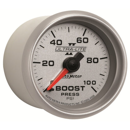 Autometer Ultra-Lite II 52mm 0-100 PSI Mechanical Boost Gauge 4906 4906 User 3