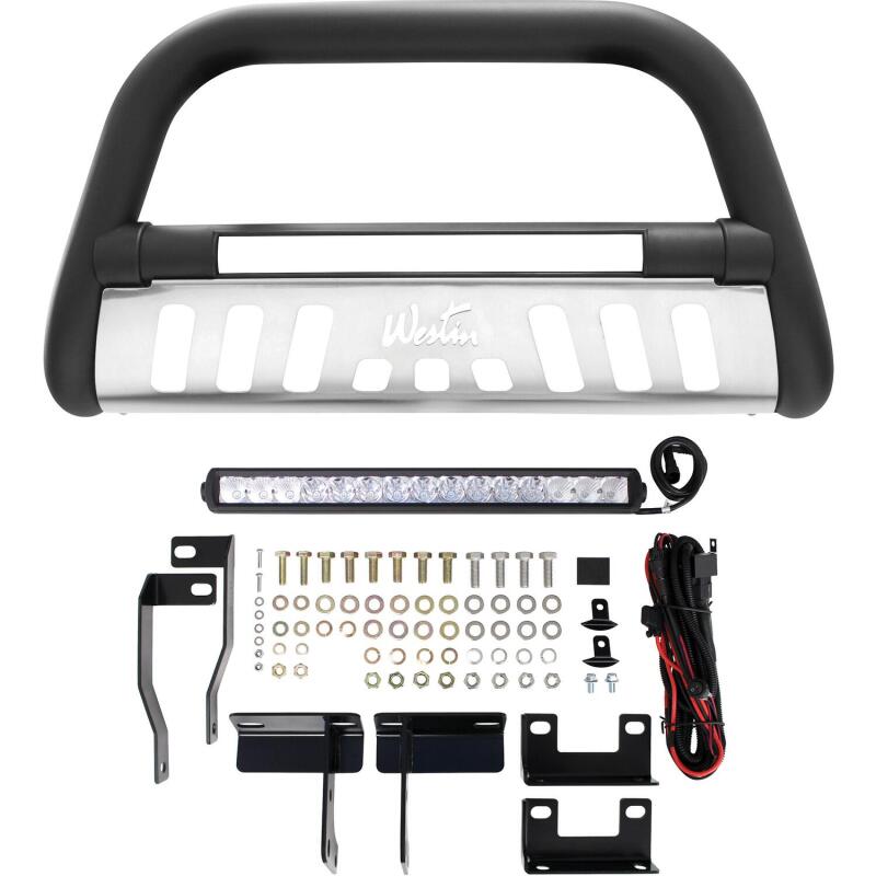 Westin 2009-2018 Dodge/Ram 1500 (Excl. Rebel model) Ultimate LED Bull Bar - Textured Black 32-1965L 32-1965L Photo - Unmounted
