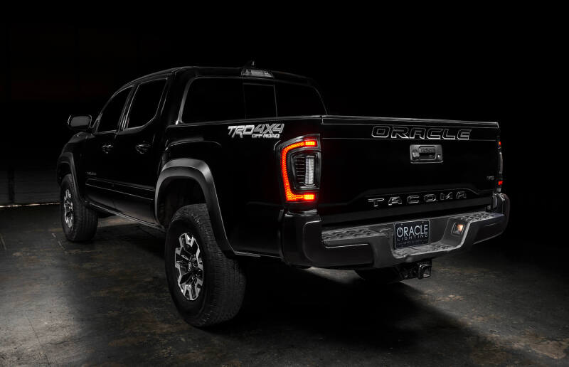 ORACLE Lighting 16-23 Gen 3 Toyota Tacoma Black Series Flush Style LED Tail Lights 5911-504-T 5911-504-T Photo - lifestyle view