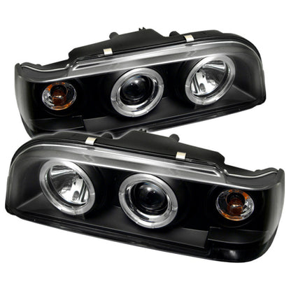 Spyder Volvo 850 93-97 Projector Headlights LED Halo Black High H1 Low H1 PRO-YD-VO85092-HL-BK 5012289 5012289 Photo - Primary