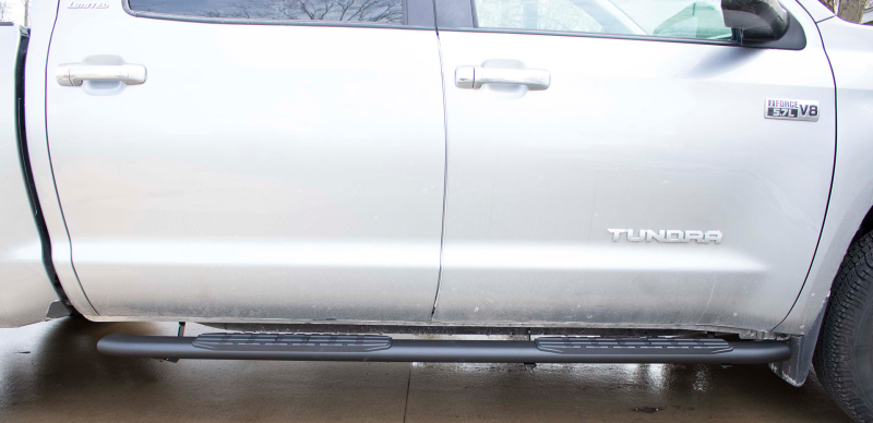 Fishbone Offroad 07-21 Toyota Tundra Crew Max Cab Oval Side Steps - Black Textured FB21387 FB21387 Photo - lifestyle view