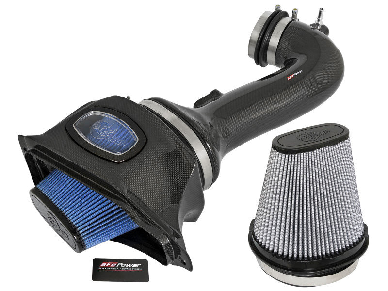 aFe Black Series Momentum Carbon Fiber Cold Air Intake System: Chevrolet C 52-74202-C Photo - Primary