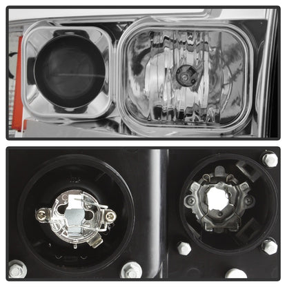 Spyder Dodge Ram 1500 02-05 V2 Projector Headlights - Light Bar DRL - Chrome PRO-YD-DR02V2-LB-C 5084613 5084613 Photo - Unmounted