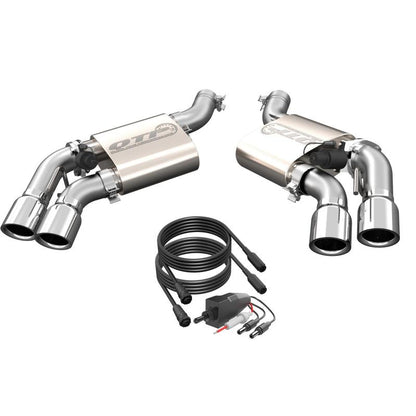 QTP 16-18 Chevrolet Camaro SS 6.2L 304SS Screamer Axle Back Exhaust w/4in Quad Tips 400117 400117 Photo - Primary