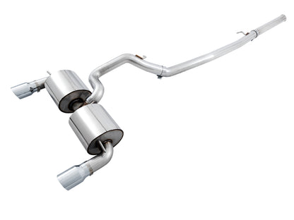 AWE Tuning Ford Focus RS Touring Edition Cat-back Exhaust- Non-Resonated - Chrome Silver Tips 3015-32088 3015-32088 Photo - Primary