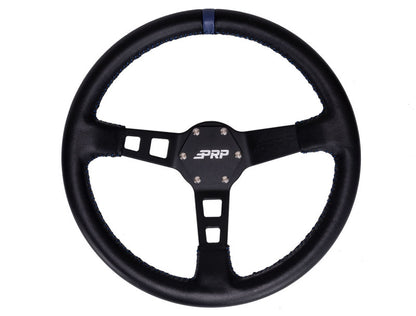 PRP Seats PRP Deep Dish Leather Steering Wheel- Blue G111 G111 Photo - Primary