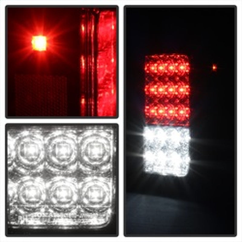 Spyder Jeep Wrangler 07-15 LED Tail Lights Red Clear ALT-YD-JWA07-LED-RC 5070401 5070401 Photo - Unmounted