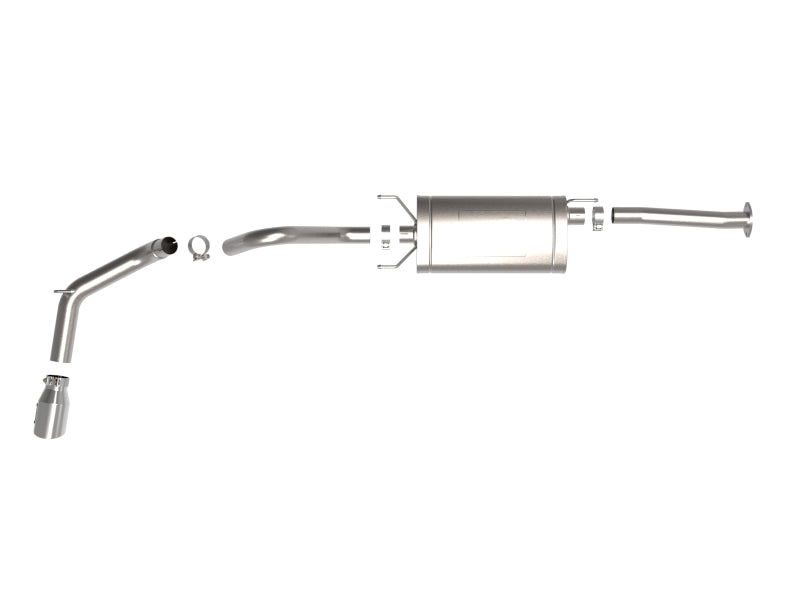 aFe 16-22 Toyota Tacoma Apollo GT Series 2.5in. - 3in. 409 SS Cat-Back Exhaust w/ Polished Tip 49-46063-P 49-46063-P Photo - Unmounted