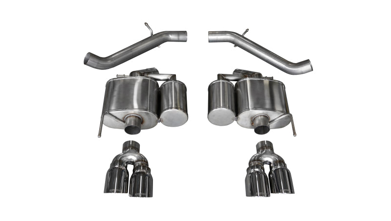 Corsa Performance 16-18 Cadillac ATS-V 3.6T 4in Polished Sport Axle-Back Exhaust 14478 Photo - Primary