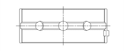 ACL Toyota 1RZ, 2RZ, 2TZ, 3RZ Inline 4 Standard Size High Performance Main Bearing Set 5M8378H-STD 5M8378H-STD Technical Drawing