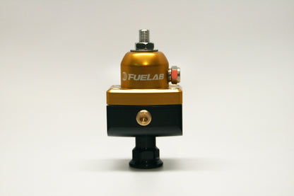 Fuelab 575 Carb Adjustable Mini FPR Blocking 1-3 PSI (1) -6AN In (2) -6AN Out - Gold 57502-5 57502-5 Photo - Primary