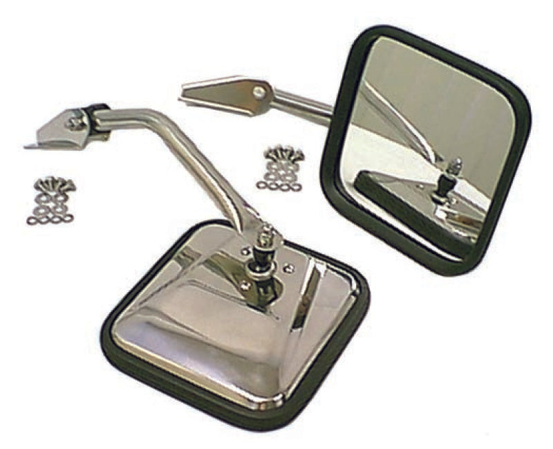 Rugged Ridge 55-86 Jeep CJ Chrome CJ-Style Side Mirror Kit 11010.01 11010.01 Photo - Primary