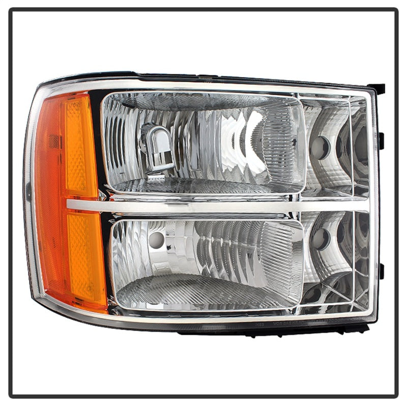 SPYDER Xtune GMC Sierra 07-13 Crystal Headlights Chrome HD-JH-GSIE07-AM-C 9034756 9034756 Photo - Unmounted