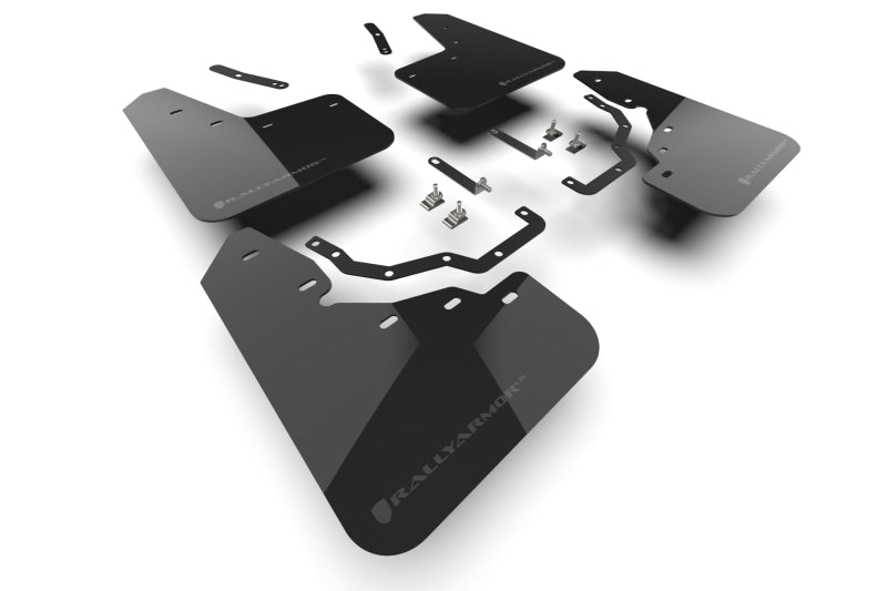 Rally Armor RAL UR Blk Flap/Dark Grey Logo Body Armor & Protection Mud Flaps main image