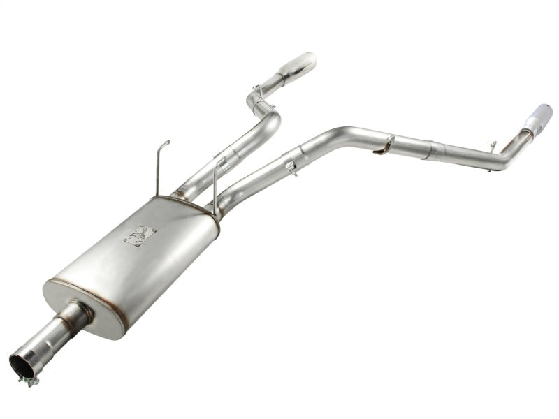 aFe Mach Force-Xp 3in Cat-Back Exhaust System with Dual Polished Tips - Do 49-42013-P Photo - Unmounted