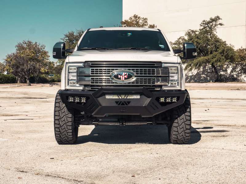 Road Armor 17-20 Ford F-250 SPARTAN Front Bumper Bolt-On Pre-Runner Guard - Tex Blk 6172XFPRB 6172XFPRB Photo - Primary
