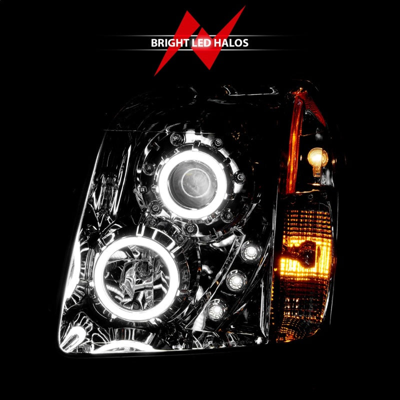 Anzo 2007-2014 Gmc Yukon Projector Headlights w/ Halo Chrome (CCFL) 111147 Photo - Unmounted