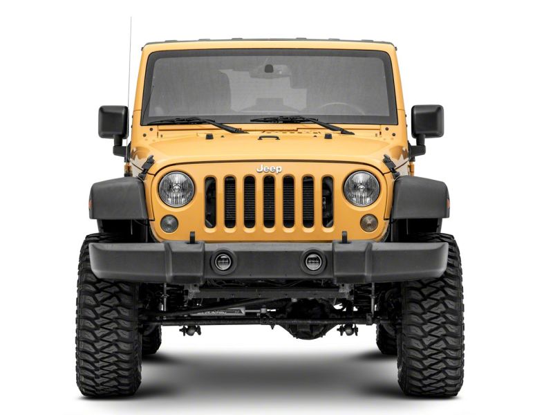 Raxiom 07-18 Jeep Wrangler JK Axial Series Halo LED Fog Lights- Amber J141994 J141994 Photo - Close Up