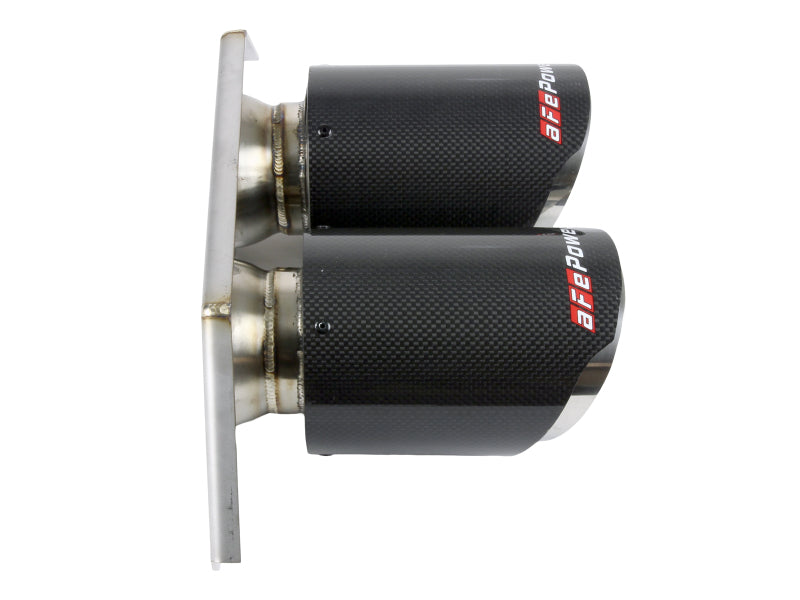 aFe Power Mach Force Xp 4in 304 SS Bolt-On Exhaust Tips Carbon Fiber 14-19 Porsche 911 GT3 3.8L/4.0L 49C36435-C 49C36435-C Photo - Unmounted