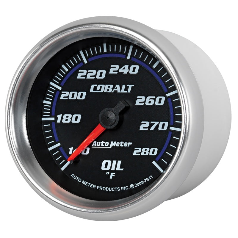 Autometer Gauge, Oil Temp, 2 5/8", 140-280 Deg. F, Mechanical, Cobalt 7941 User 2