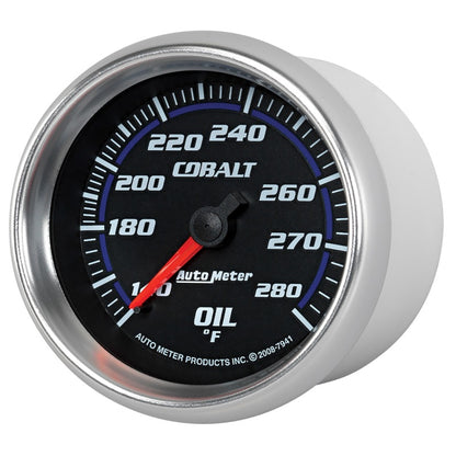 Autometer Gauge, Oil Temp, 2 5/8", 140-280 Deg. F, Mechanical, Cobalt 7941 User 2