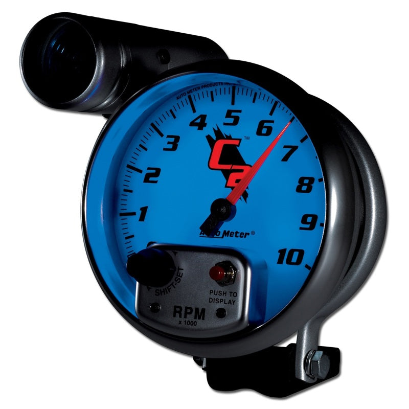 Autometer Gauge, Tachometer, 5", 10K Rpm, Pedestal W/ Ext. Shift-Lite, C2 7299 User 3
