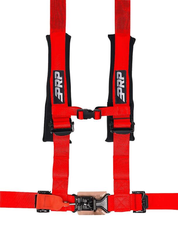 PRP Seats PRP 4.2 Harness with Latch / Link Lap Belt- Red SB4.2LL-R SB4.2LL-R Photo - Primary