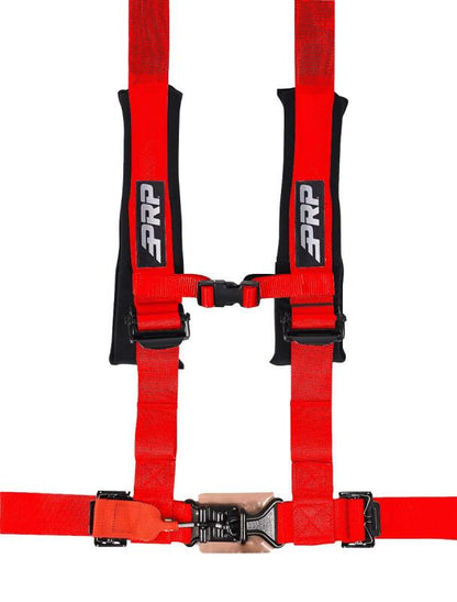 PRP Seats PRP 4.2 Harness with Latch / Link Lap Belt- Red SB4.2LL-R SB4.2LL-R Photo - Primary