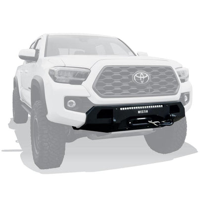 Westin 16-23 Toyota Tacoma Pro-Series Mid Width Front Bumper - Textured Black 58-311045 58-311045 Photo - Mounted