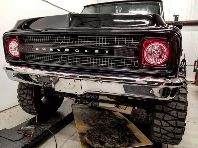 ORACLE Lighting Oracle Pre-Installed Lights 7 IN. Sealed Beam - Red Halo 6905-003 6905-003 Photo - lifestyle view