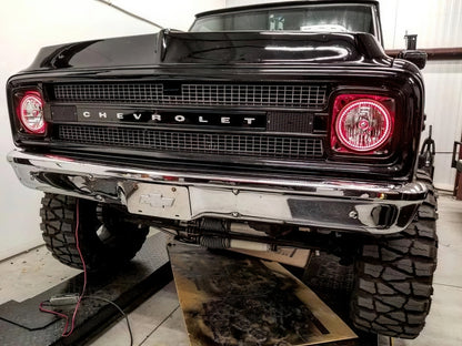 ORACLE Lighting Oracle Pre-Installed Lights 7 IN. Sealed Beam - Red Halo 6905-003 6905-003 Photo - lifestyle view