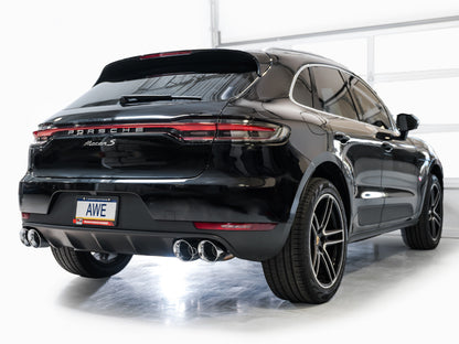 AWE Tuning 19-21 Porsche Macan 3.0T/2.9TT Touring Edition Catback Exhaust w/ Chrome Silver Tips 3015-42951 3015-42951 Photo - Mounted