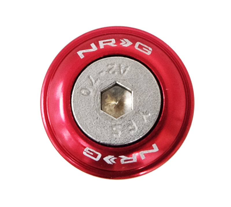 NRG Fender Washer Kit, Set of 10, Red, Rivets for Plastic FW-100RD Photo - Primary