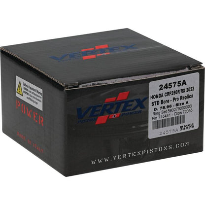 Vertex Pistons Vertex Piston 22-24 Honda CRF 250 R 250cc Forged Replica Piston Kit 24575A 24575A Photo - Primary