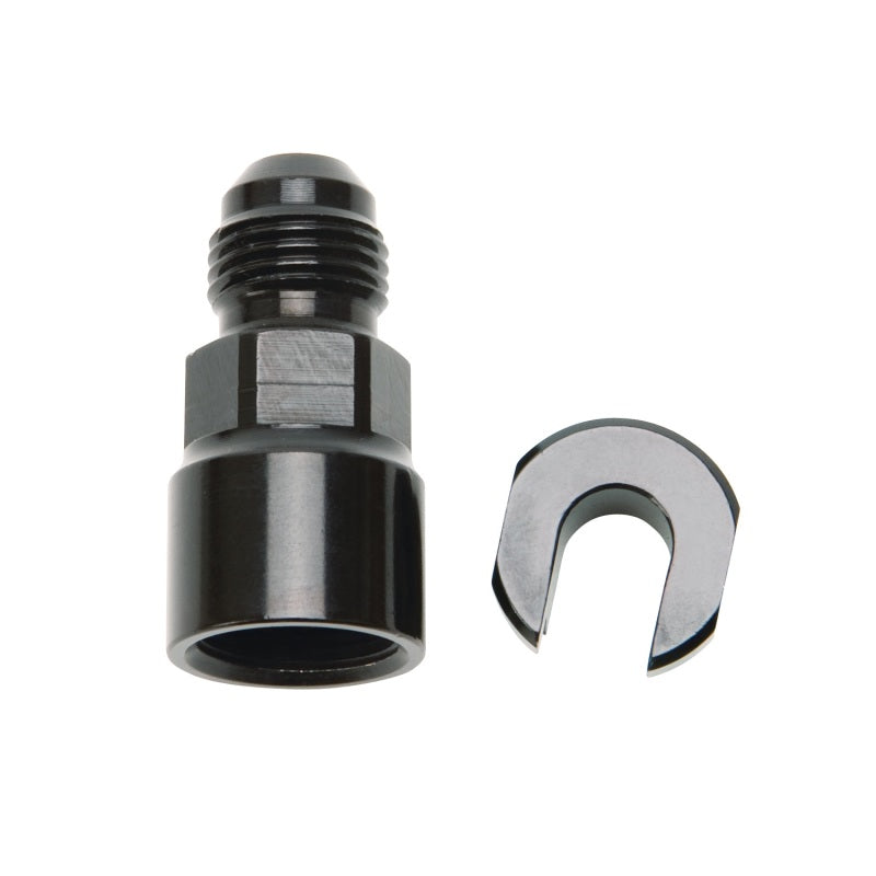 Russell -6 AN Male x 3/8" SAE Quick-Disconnect Female - Black Finish 644123 Photo - Primary