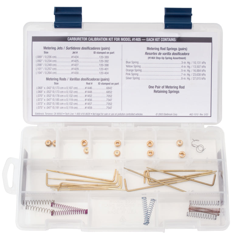 Edelbrock Jet / Rod Kit For 1405 1479 Photo - out of package