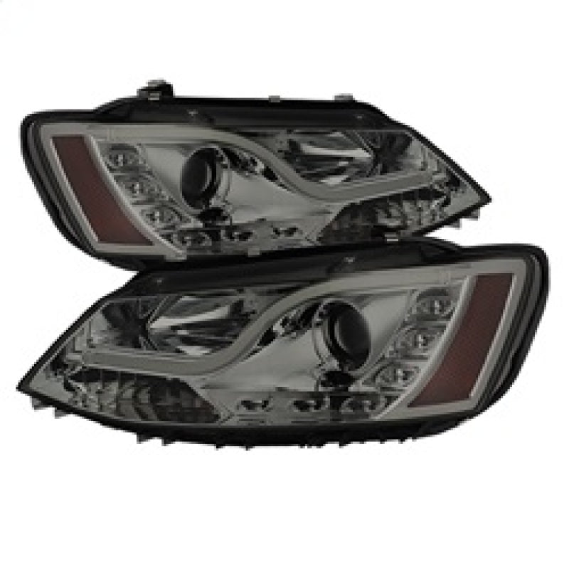 Spyder Volkswagen Jetta 11-14 Projector Headlights Halogen Light Tube DRL Smke PRO-YD-VJ11-LTDRL-SM 5073655 5073655 Photo - Primary