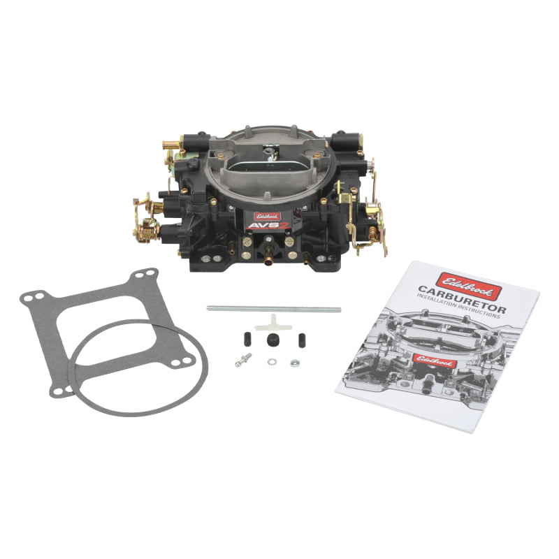 Edelbrock Carburetor AVS2 Series 650 CFM Manual Choke Black Powder Coated (Non-EGR) 19053 19053 Photo - Primary
