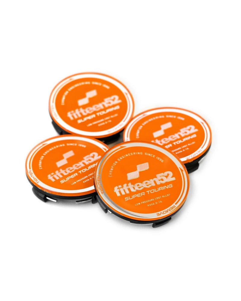 Fifteen52 Super Touring (Chicane/Podium) Center Cap Set of Four - Orange/Chrome 52-ST-CAP-ORANGE-SET 52-ST-CAP-ORANGE-SET User 1