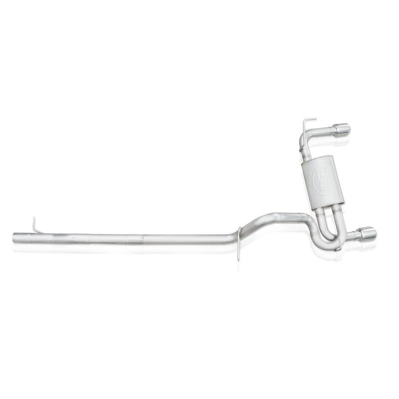 Stainless Works 2012-17 Jeep Wrangler Catback Exhaust JPJKUCB JPJKUCB Photo - Unmounted