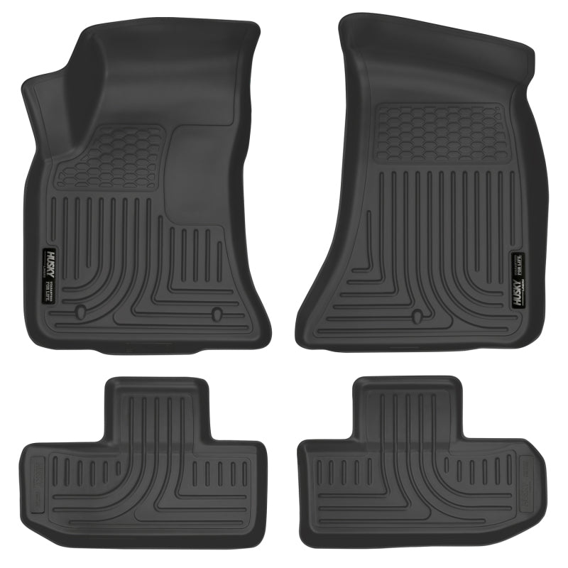 Husky Liners 2016 Dodge Challenger Front and Second Row Black Floor Liners (4pc) 99171 Photo - Primary