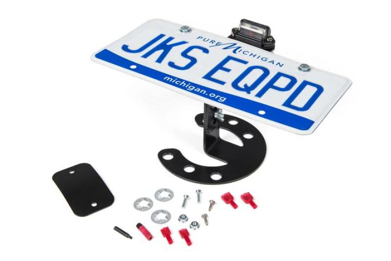 JKS Manufacturing Jeep JK/TJ/YJ Spare Tire License Plate Mount JKS8211 JKS8211 Photo - out of package