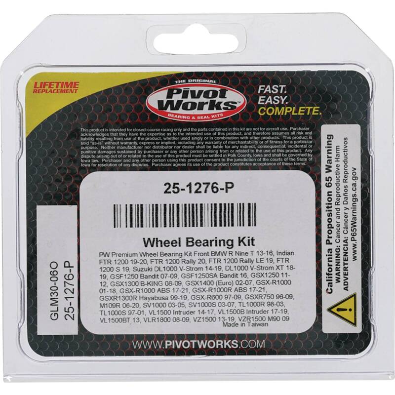 Pivot Works Pw Premium Wheel Bearing 25-1276-P 25-1276-P Photo - Primary