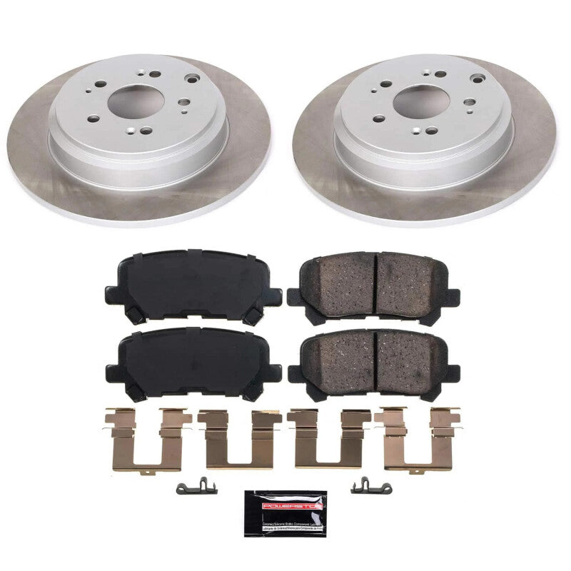 PowerStop Power Stop 12-15 Honda Pilot Rear Semi-Coated Rotor Kit SC5839 SC5839 Photo - Primary