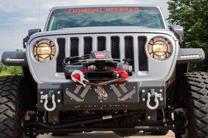 Fishbone Offroad 07-18 Jeep Wrangler JK Barracuda Modular Front Bumper - Base FB22341 FB22341 Photo - lifestyle view
