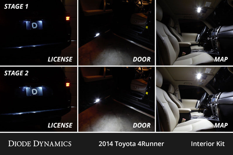 Diode Dynamics 10-24 Toyota 4Runner Interior LED Kit Cool White Stage 1 DD0499 DD0499 User 3