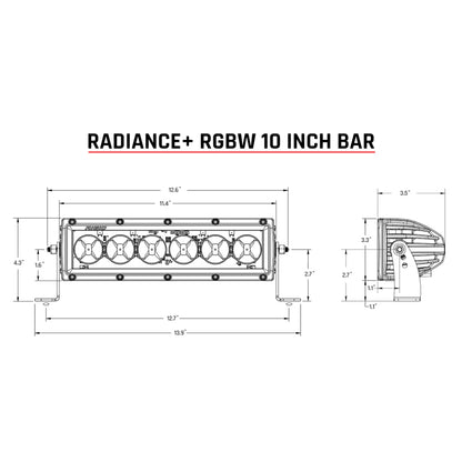 Rigid Industries Radiance+ 10in. RGBW Light Bar 210053 210053 User 3