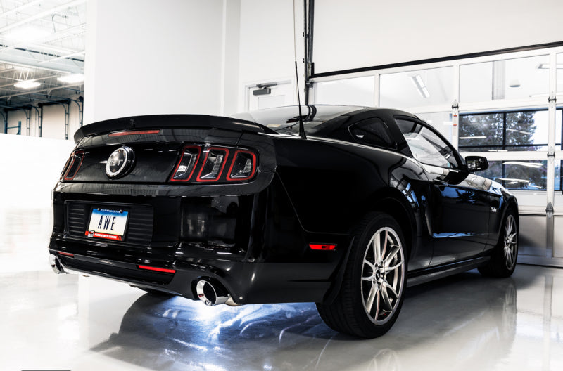 AWE Tuning S197 Mustang GT Axle-back Exhaust - Touring Edition (Chrome Silver Tips) 3015-32094 3015-32094 Photo - Mounted