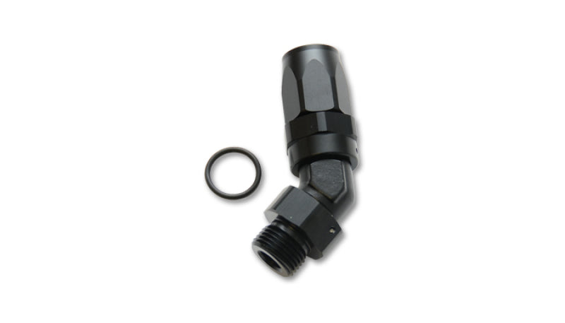 Vibrant Male -8AN 45 Degree Hose End Fitting; Thread: 9/16-18 Thread (6) 24404 Photo - Primary
